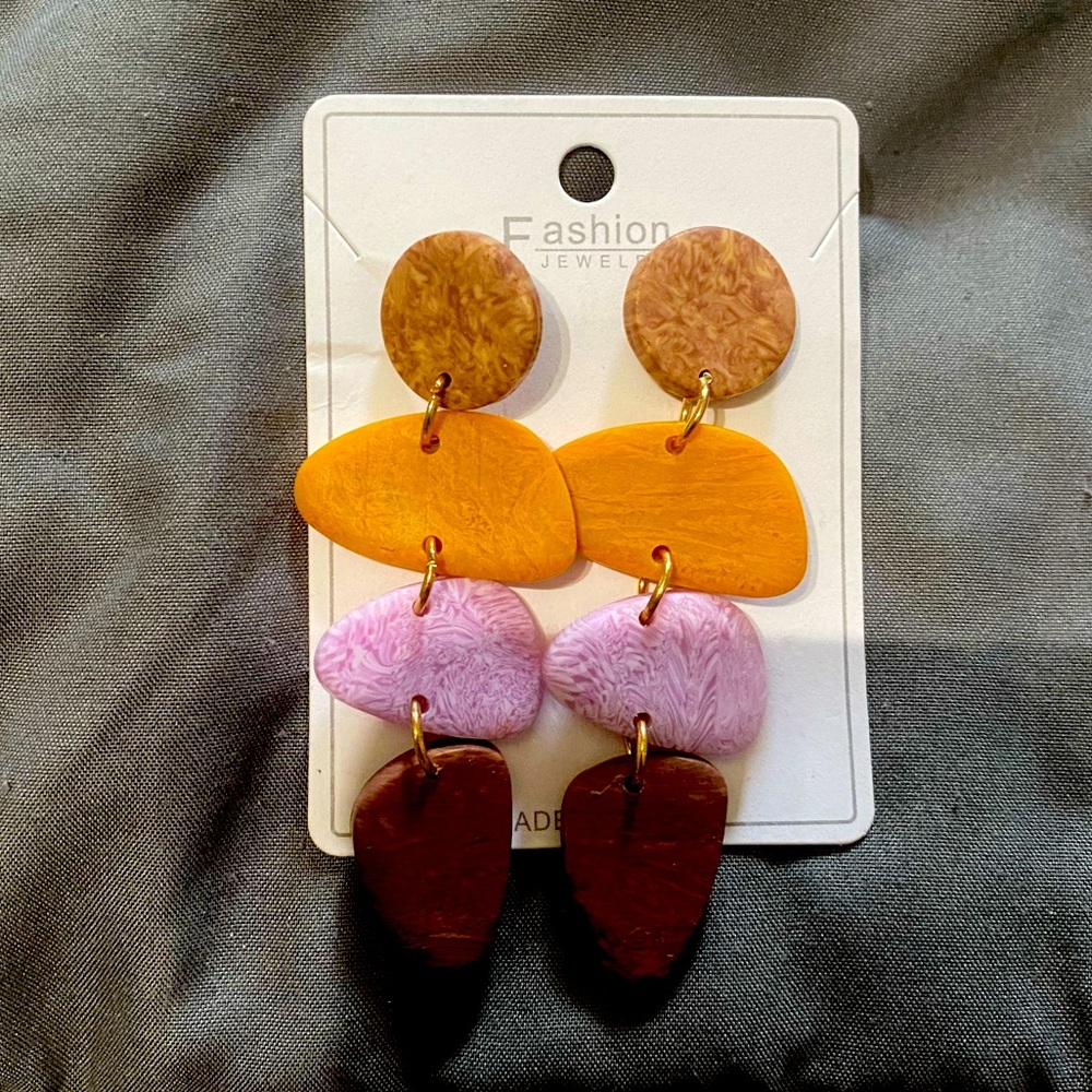 Stone Earrings Brand New